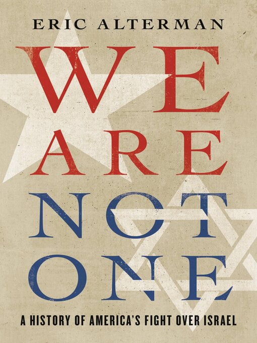 Title details for We Are Not One by Eric Alterman - Wait list